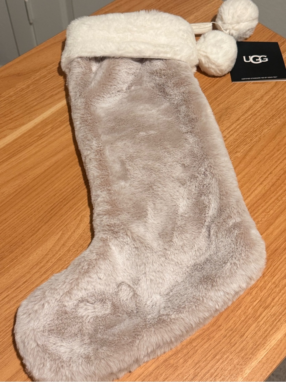 UGG Plush Faux Fur Holiday Stocking